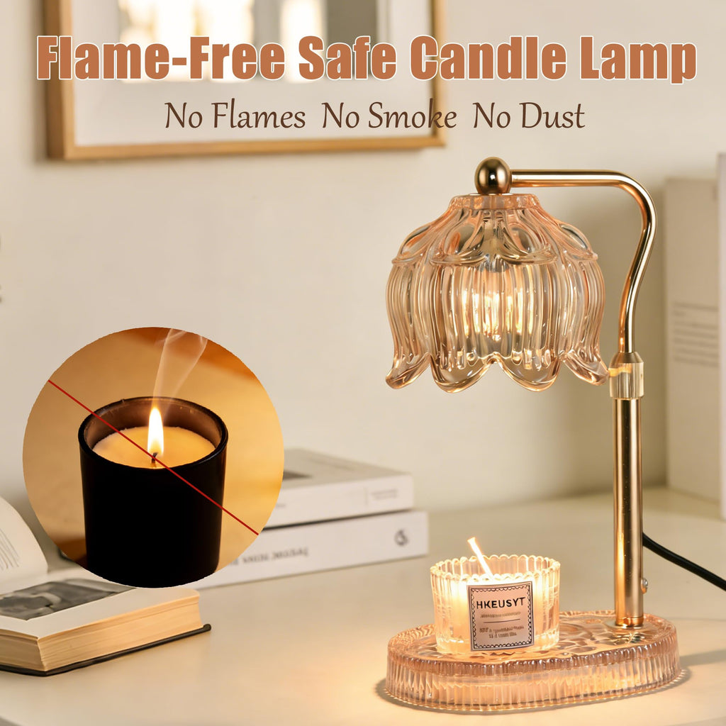 Amber Dimmable Height Adjustable Candle Warmer Lamp E765917
