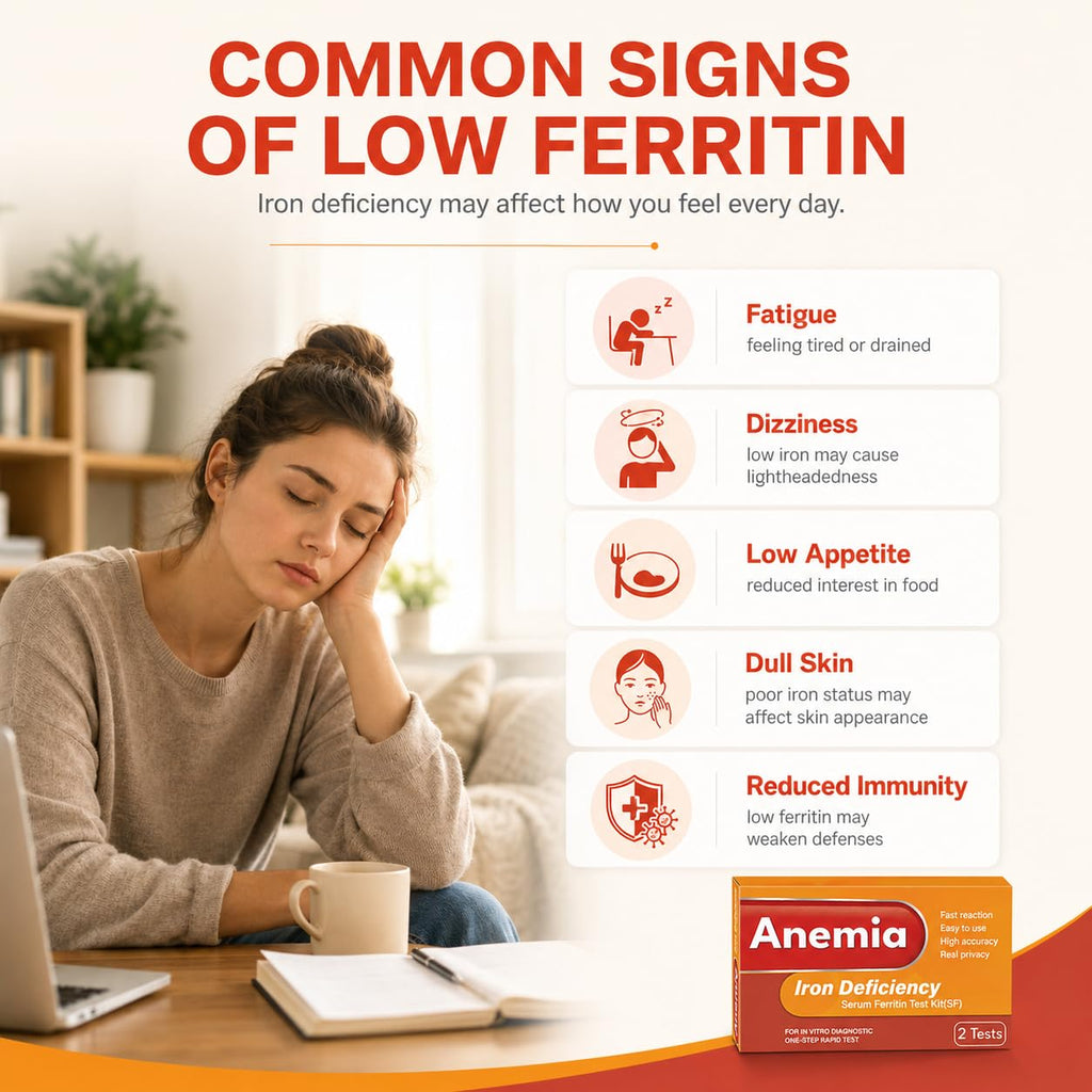 Iron Deficiency at Home Test Kit 2-Pack E175