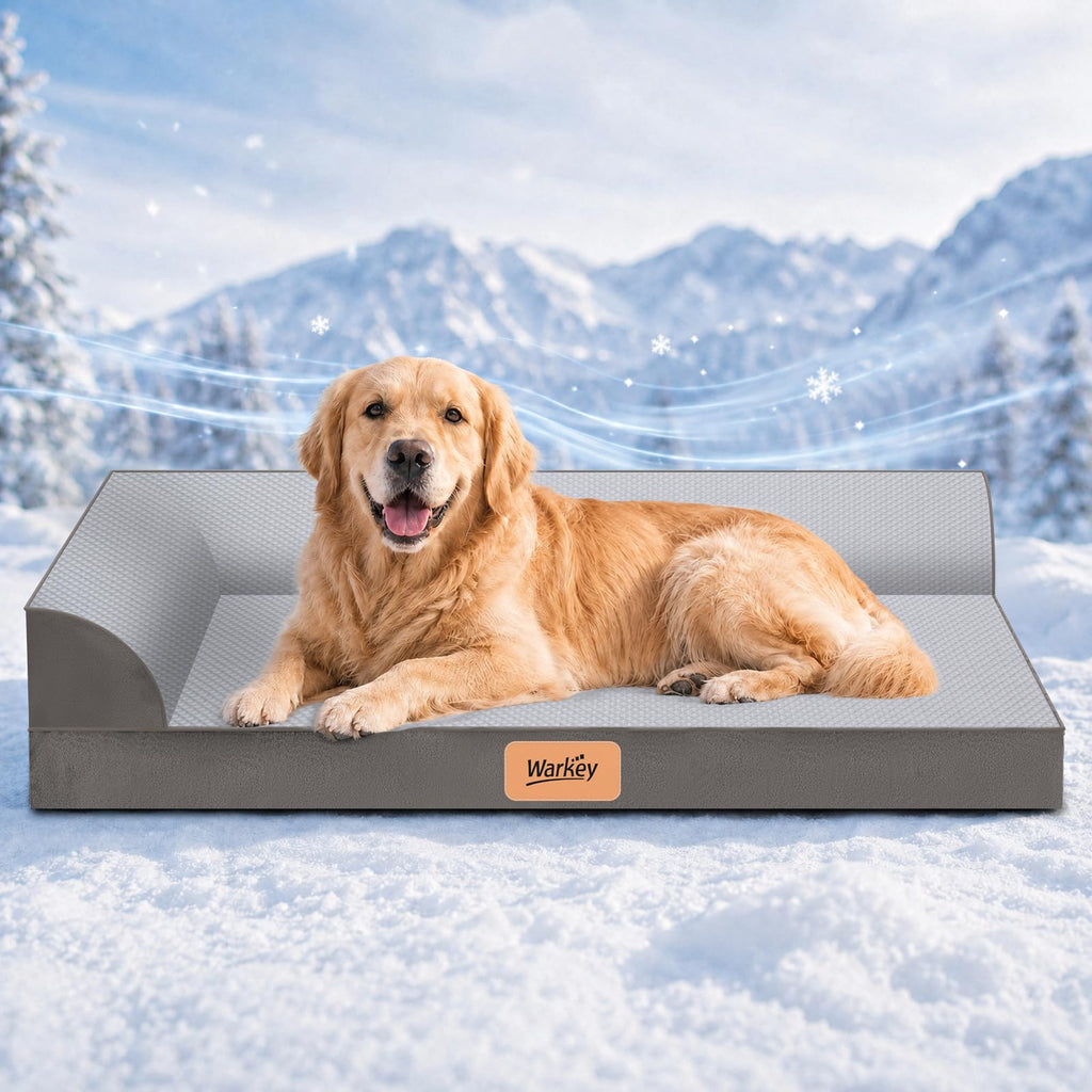 Cooling Orthopedic Memory Foam Dog Bed with Washable Cover B37220