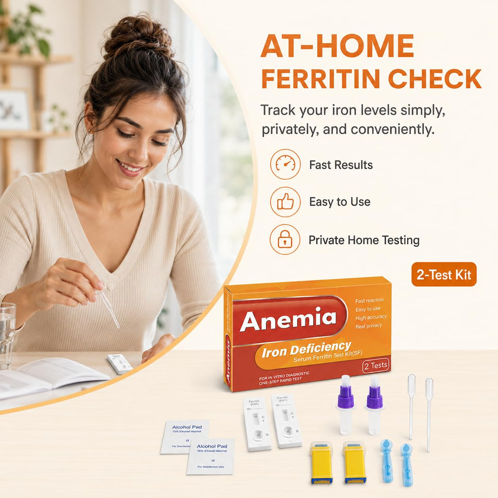 Iron Deficiency at Home Test Kit 2-Pack E175