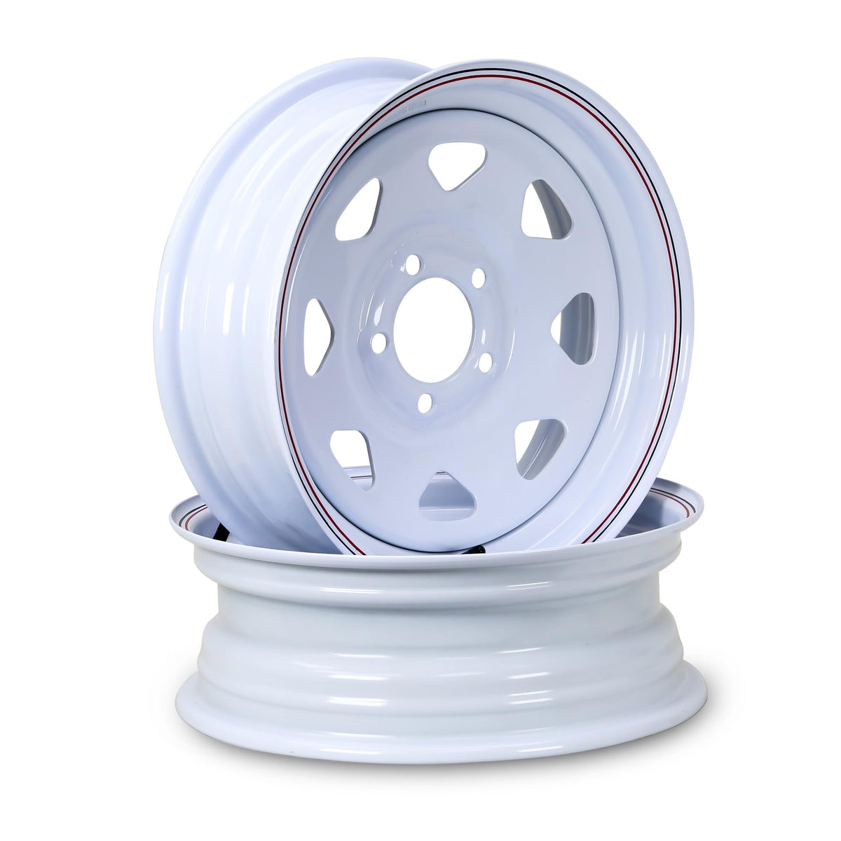 Trailer Tire Wheel ST205/75R15 8PR 5X4.5 White Spoke Pk2 F375