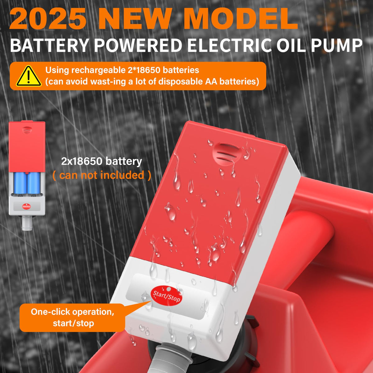 Portable Automatic Fuel Transfer Pump with Auto Stop Sensor and Hose T484771