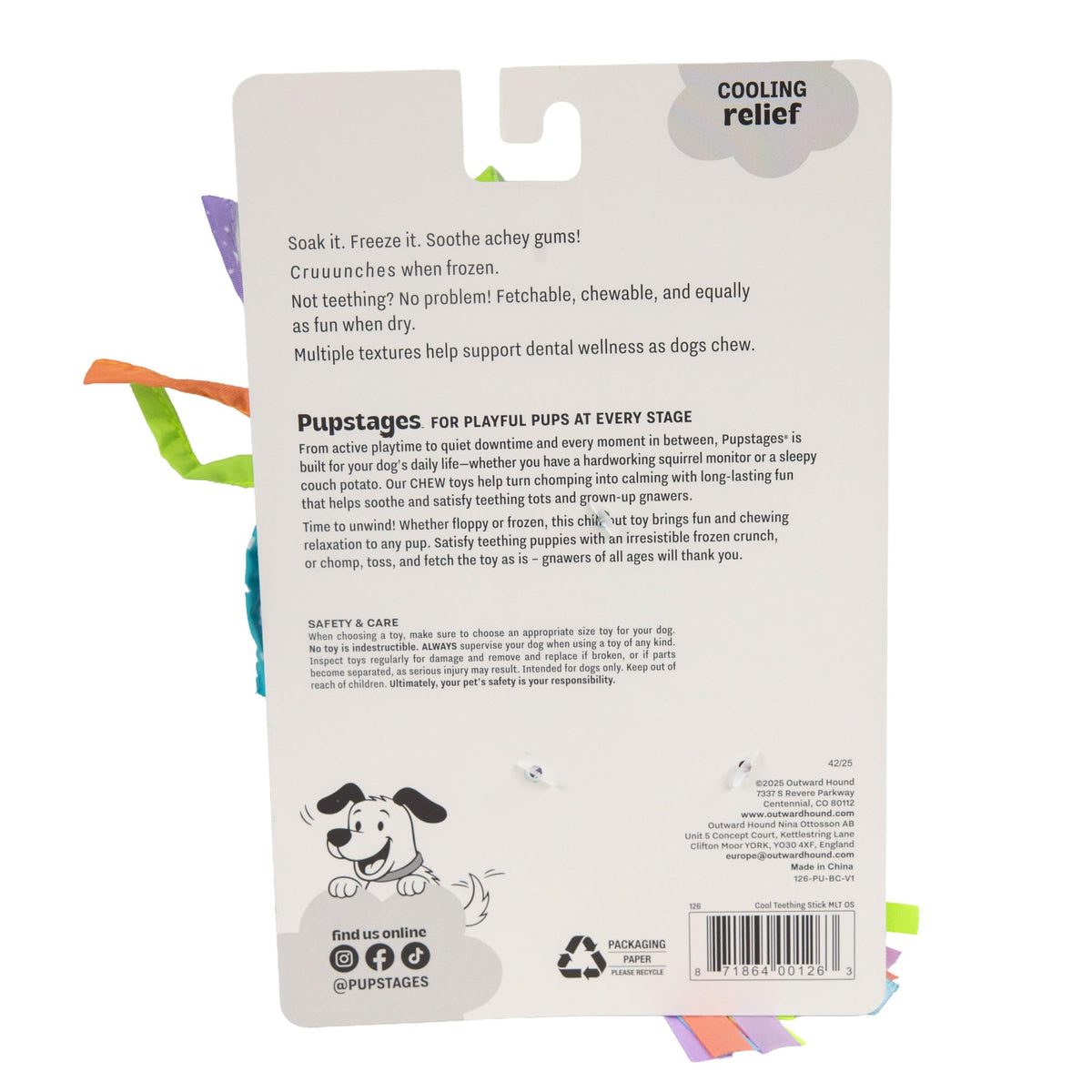 Cool Teething Stick Dental Dog Chew Toy C202
