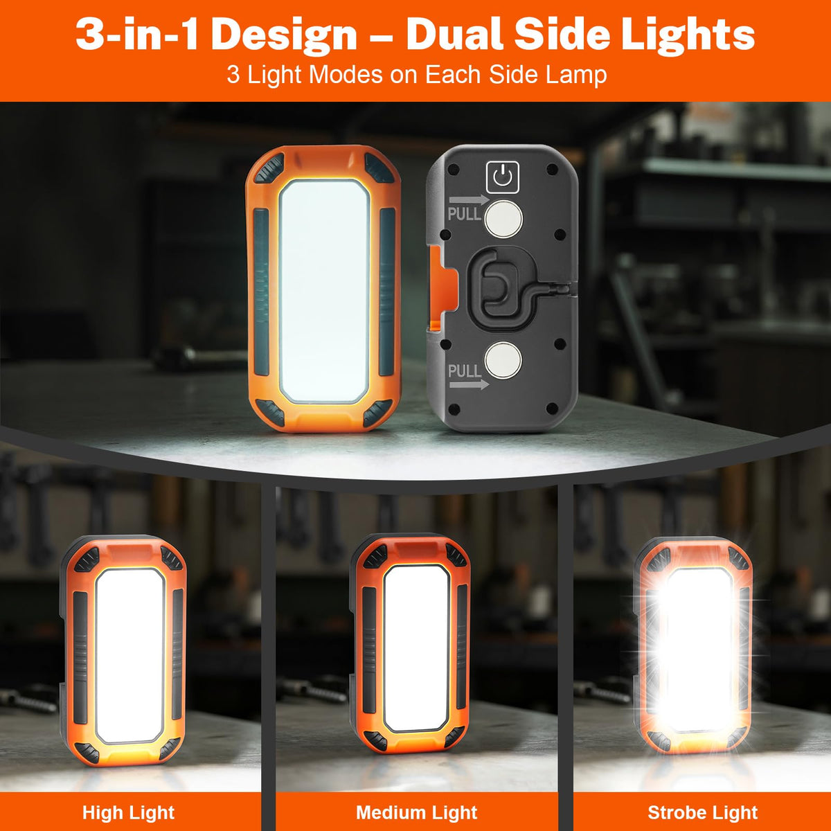 5000LM Rechargeable Magnetic Work Light V58820