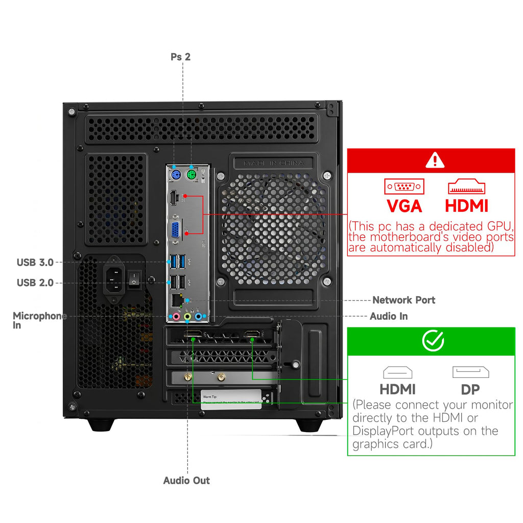 Core i7-14700KF GeForce RTX 4070 12GB Gaming Desktop PC A483