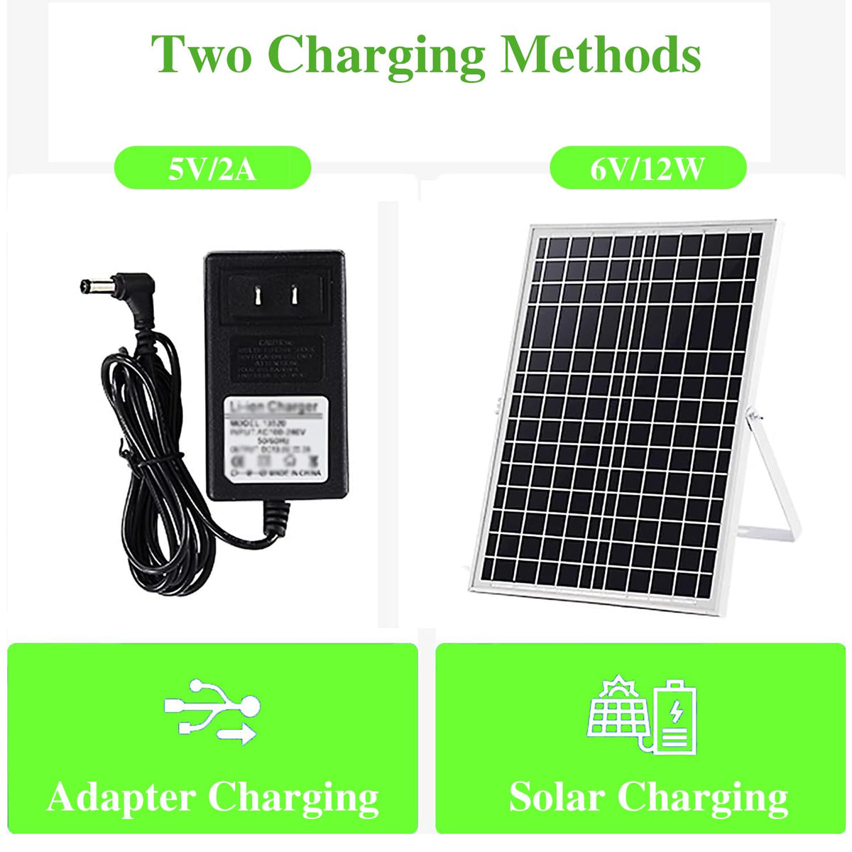 16" Solar Oscillating Standing Fan, 10000mAh Rechargeable, 3 Speed, White T66553