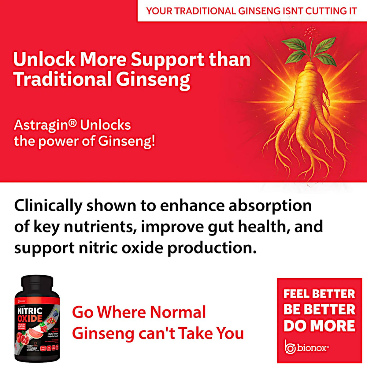 120 Capsules Ginseng Nitric Oxide A563870