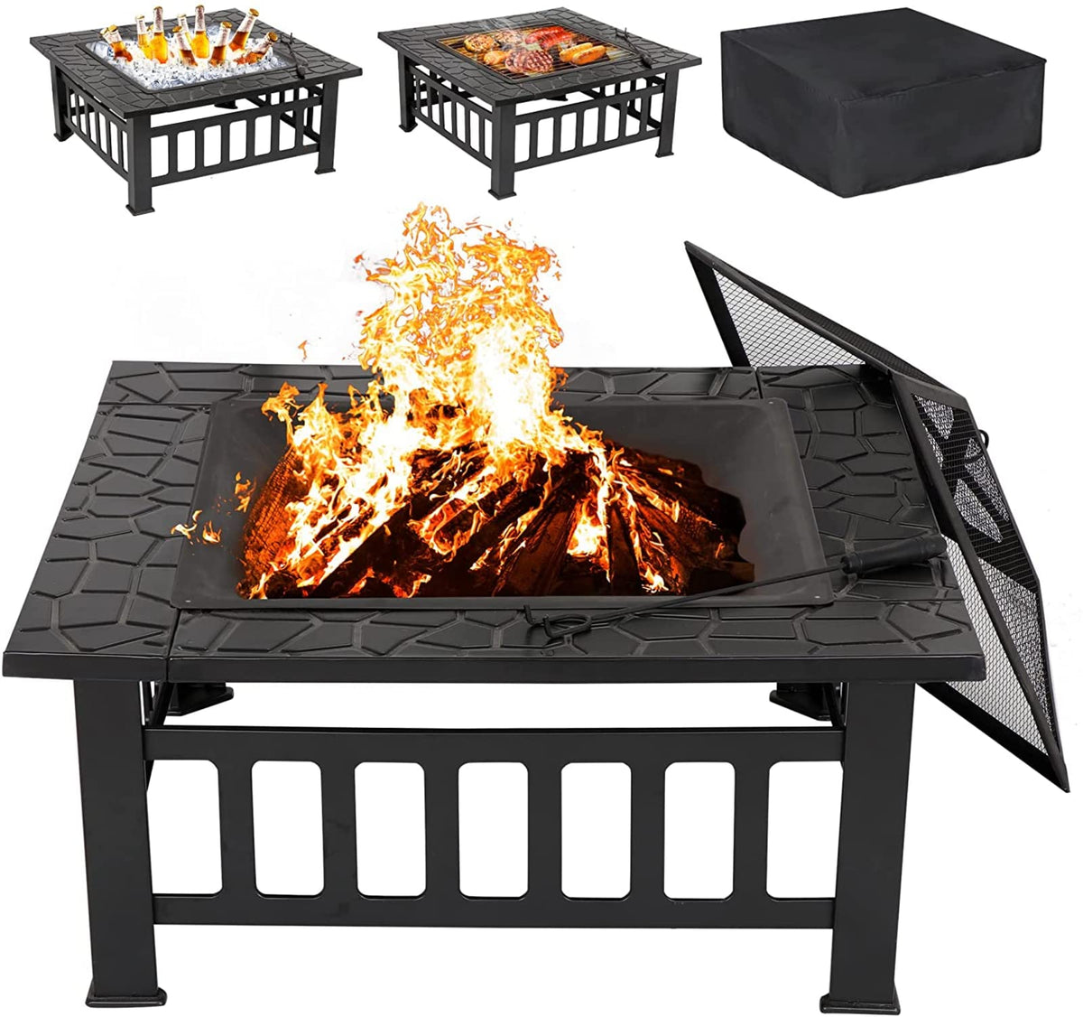 32 inch Wood Burning Outdoor Fire Pit D205516