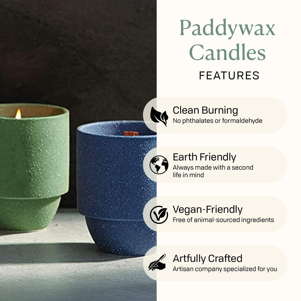 Scented Soy Candle in Reusable Ceramic Jar with Wood Wick, 11 oz V523