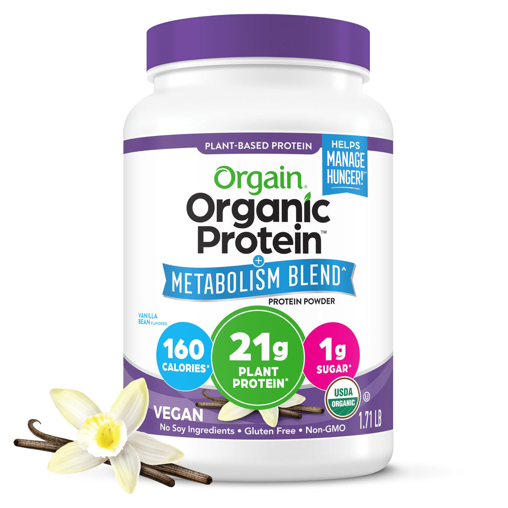 Organic Vegan Protein Powder Vanilla 1.71lb D5440