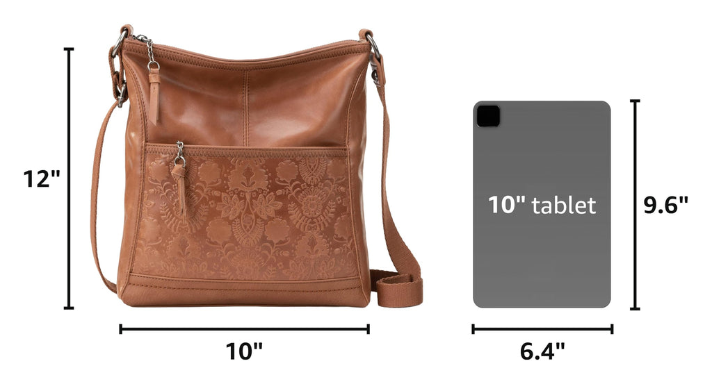 Leather Crossbody Purse with Zipper Closure K259