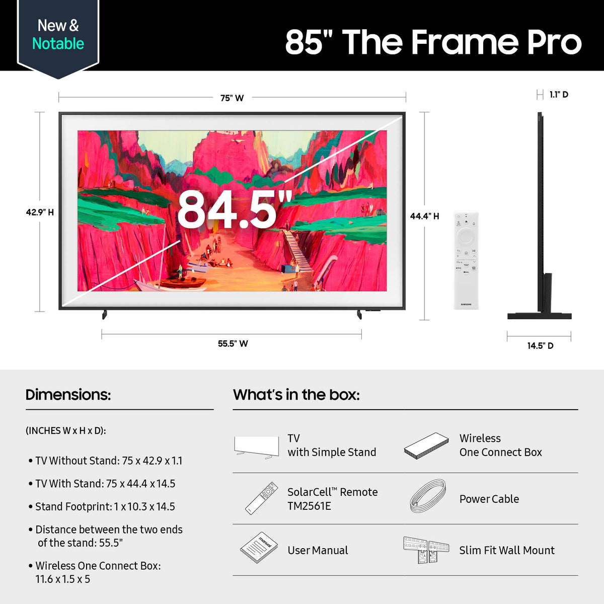85-Inch 4K Neo QLED Mini LED Smart TV H8663
