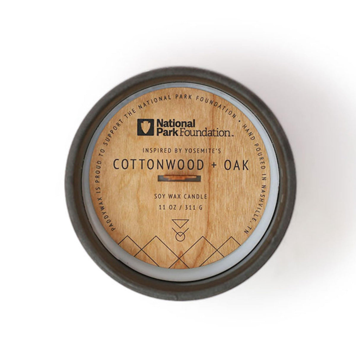 Scented Soy Candle in Reusable Ceramic Jar with Wood Wick, 11 oz V523