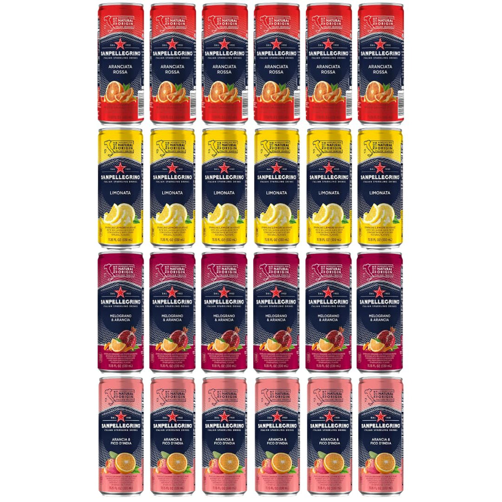 Sparkling Fruit Beverages Variety Pack, 11.15 fl oz Cans, 24 Pack U428809