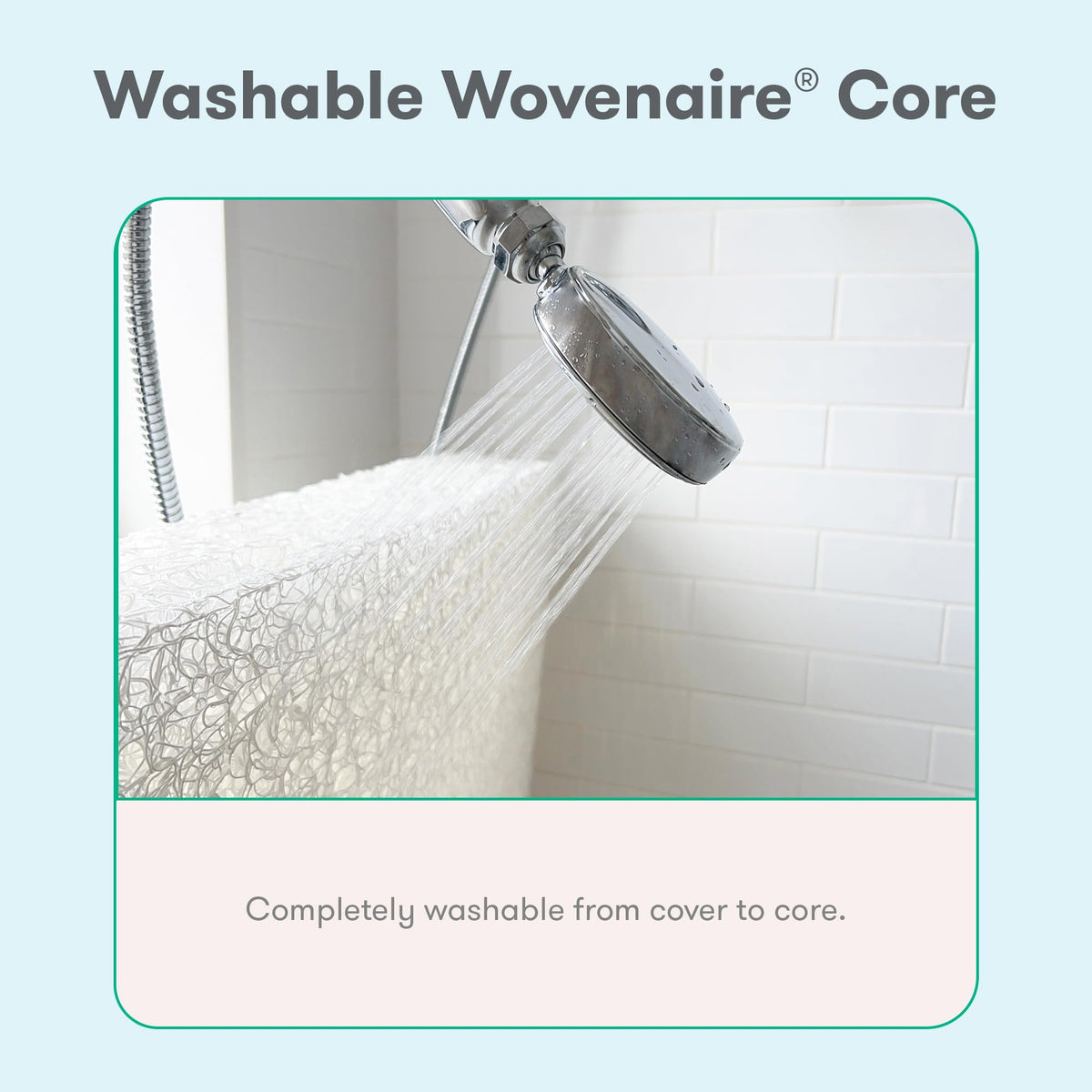 White Breathable Washable Crib Mattress K4847