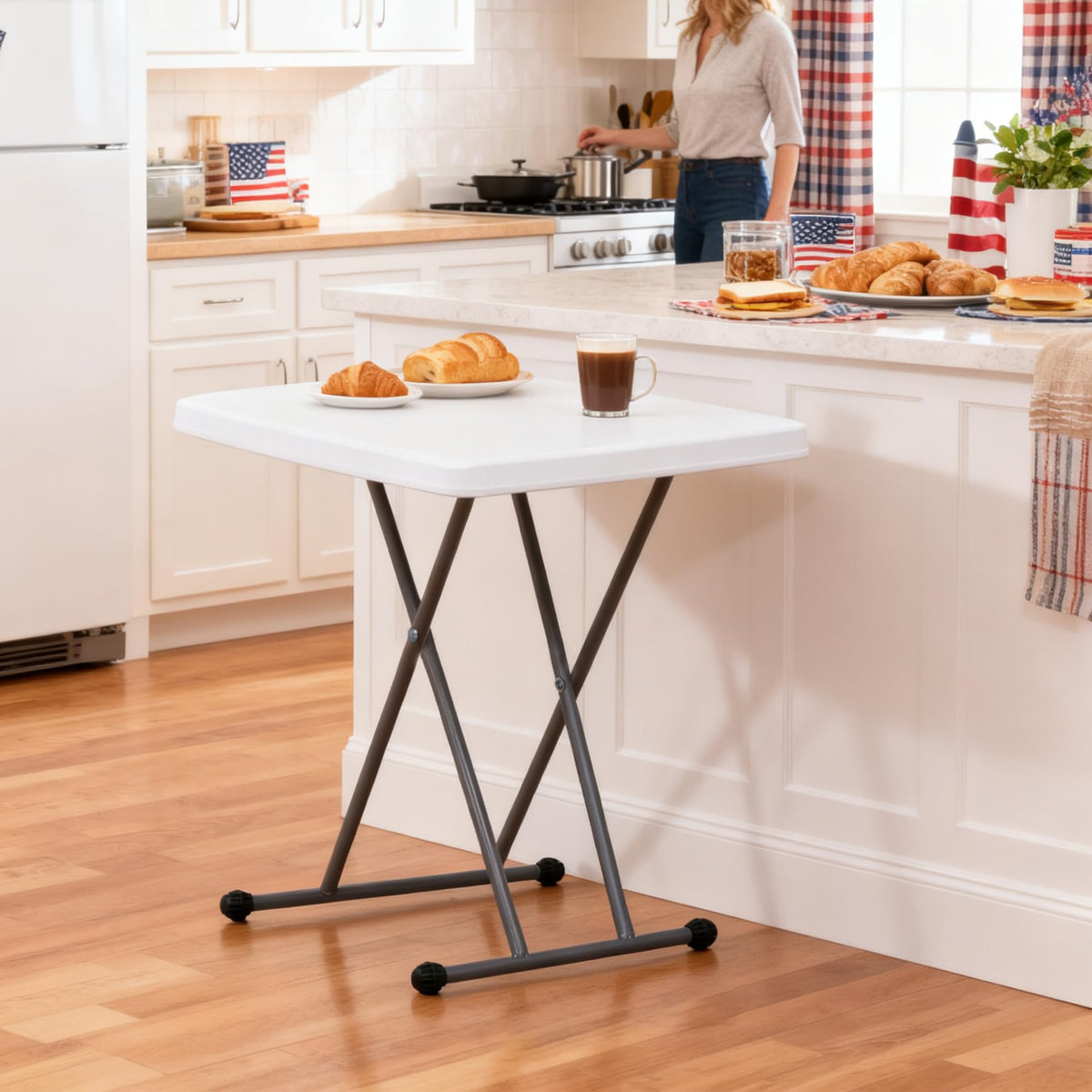 3 ft Adjustable Folding Plastic Table R607