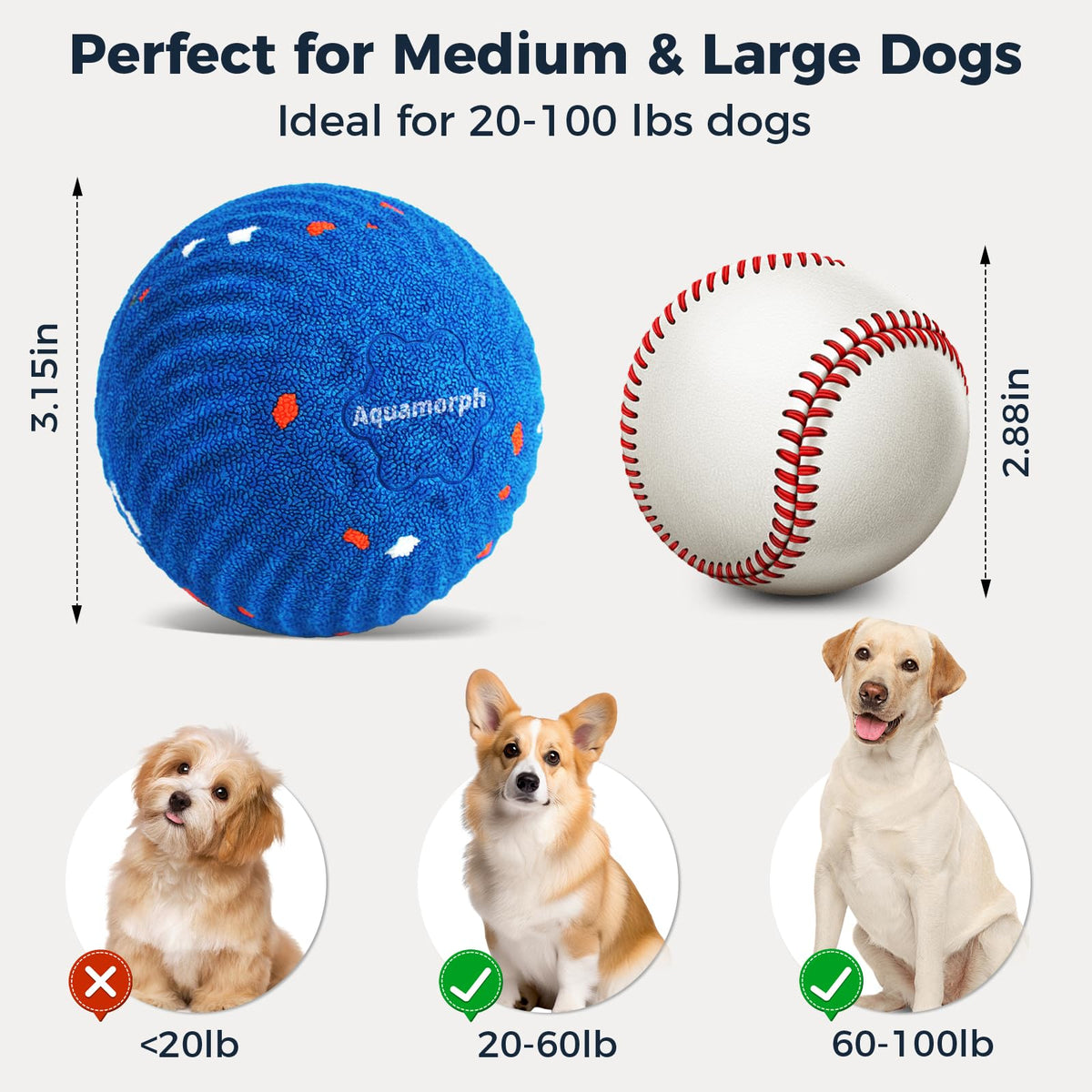 2-Pack Interactive Washable Dog Ball R122