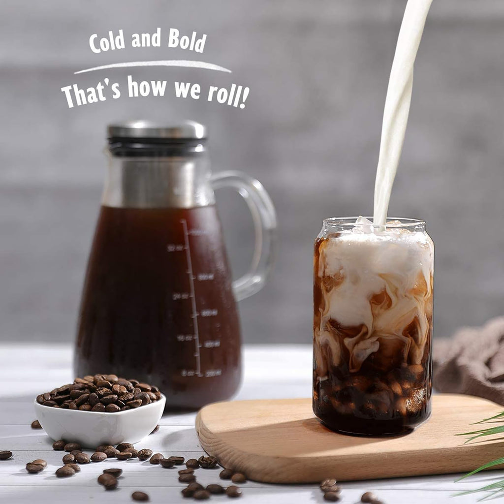 34oz Cold Brew Iced Coffee Maker with Stainless Steel Filter H83943