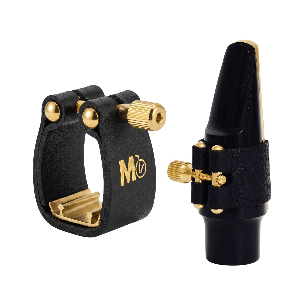 Adjustable Single-Screw Leather Alto Saxophone Ligature S7741