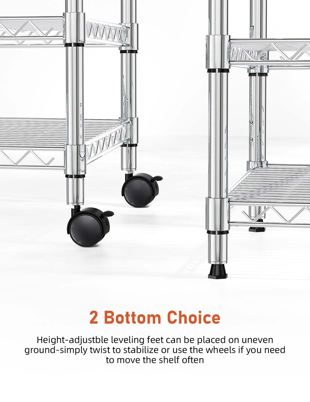 3 Tier Chrome Shelving Unit P160