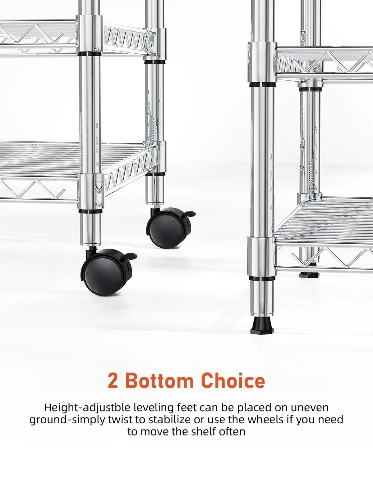 3 Tier Chrome Shelving Unit P160