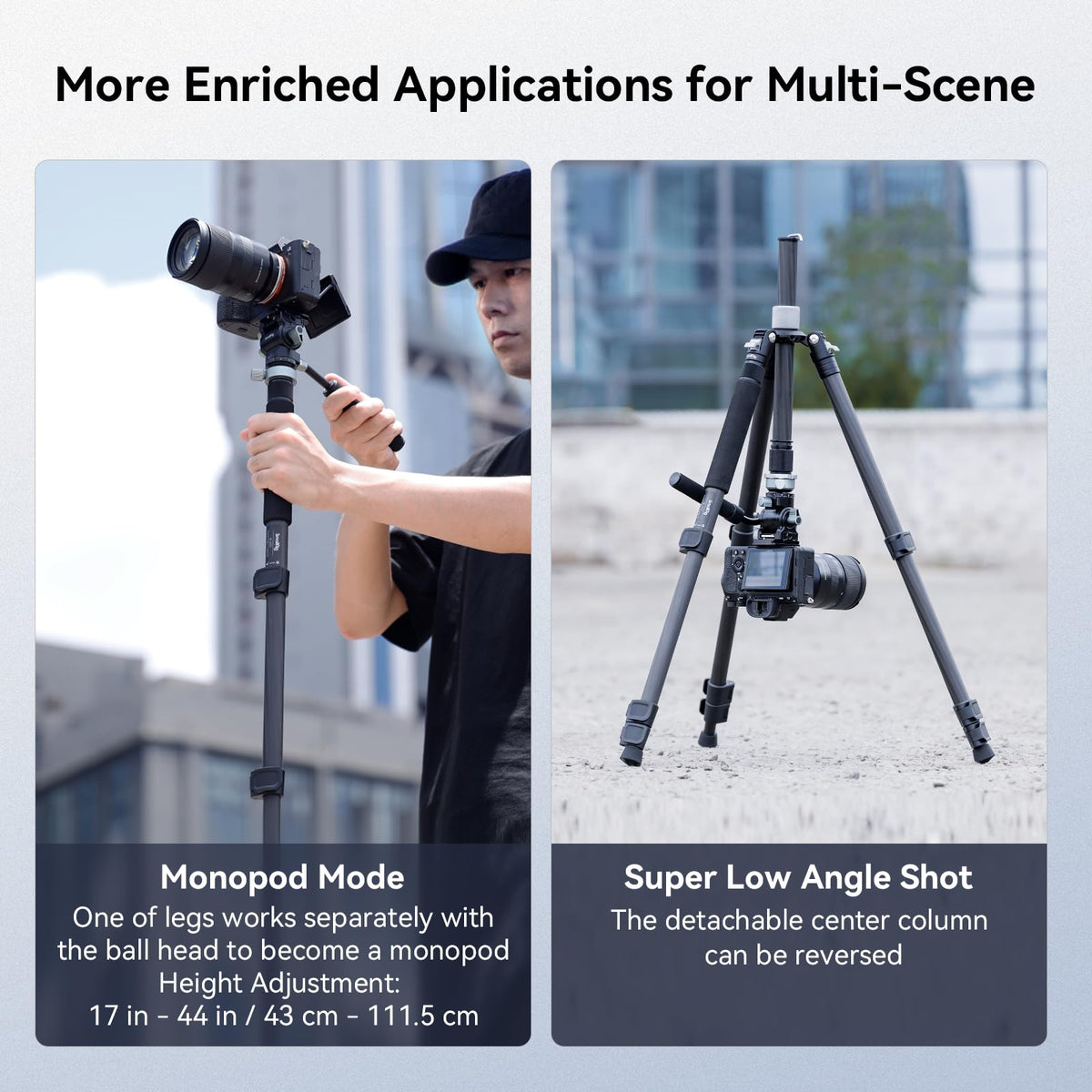 Carbon Fiber Video Travel Tripod L9839