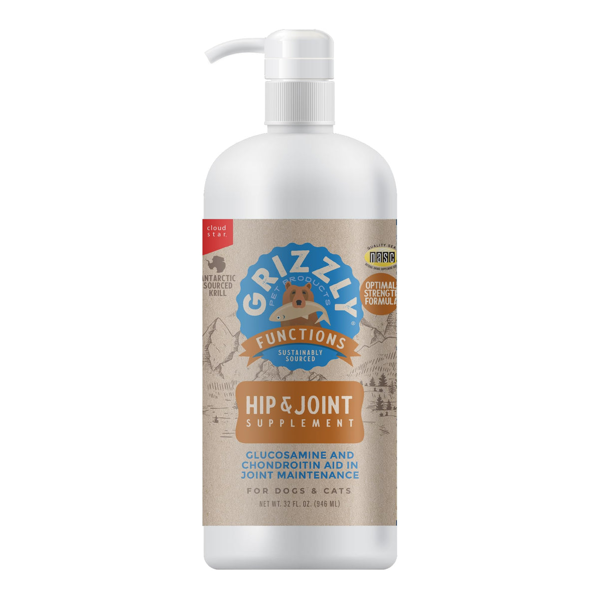 Joint Health Supplement for Dogs and Cats, 32 Ounce K25209
