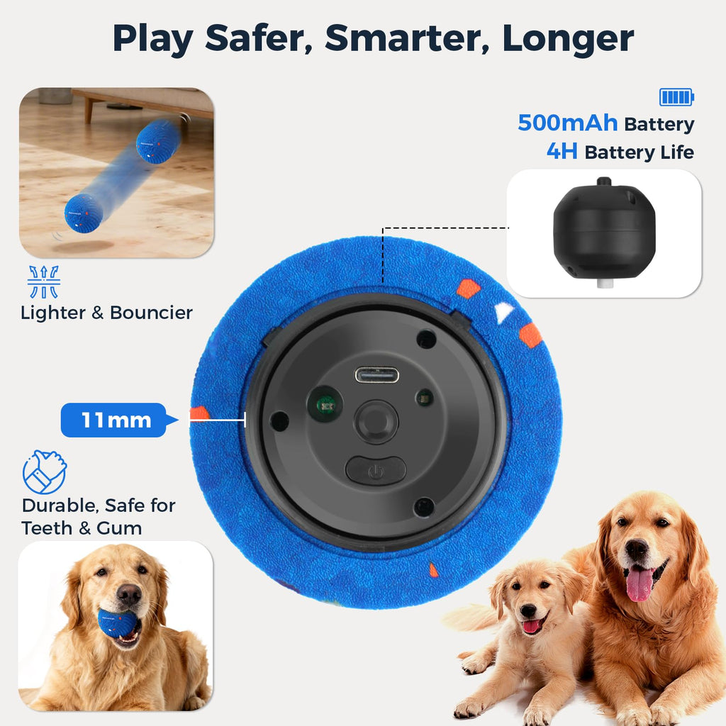 2-Pack Interactive Washable Dog Ball R122
