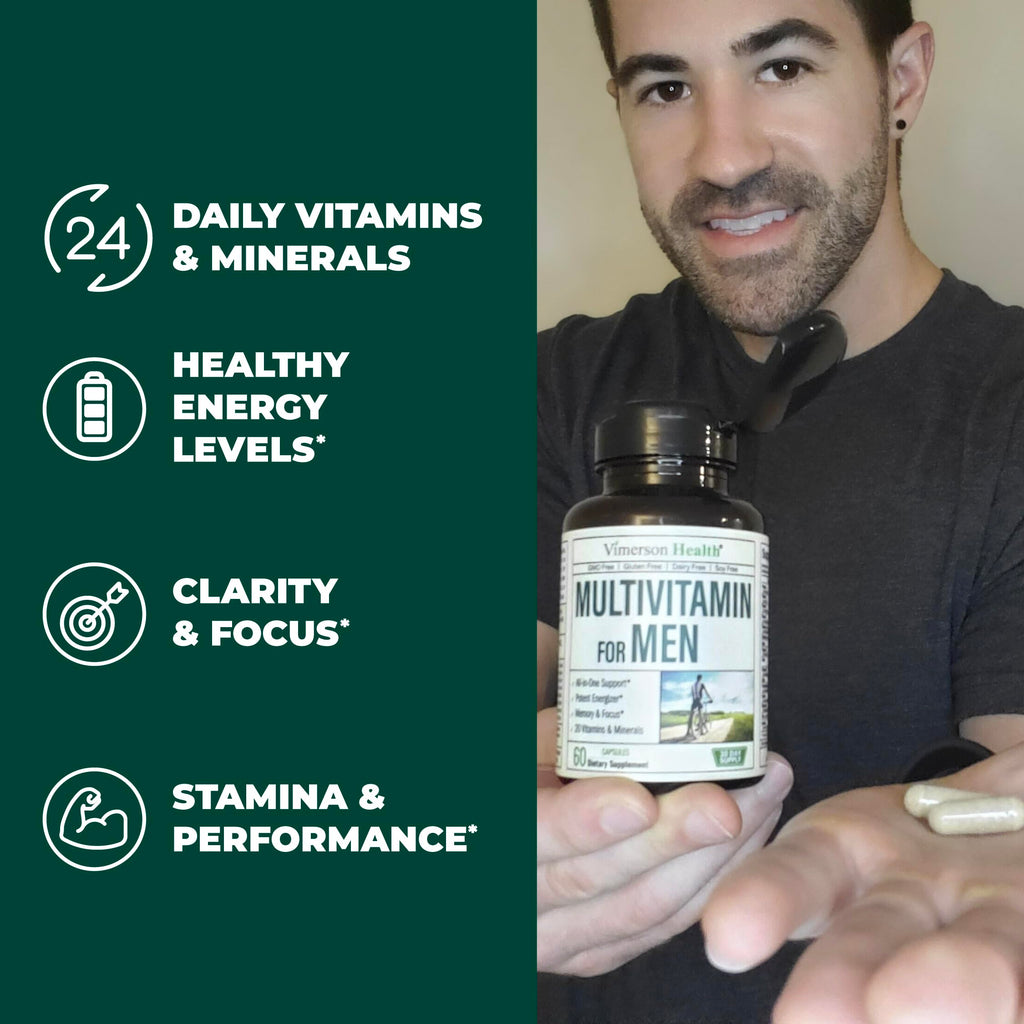 Glucosamine Chondroitin Turmeric MSM Men's Multivitamin Supplement Bundle E210