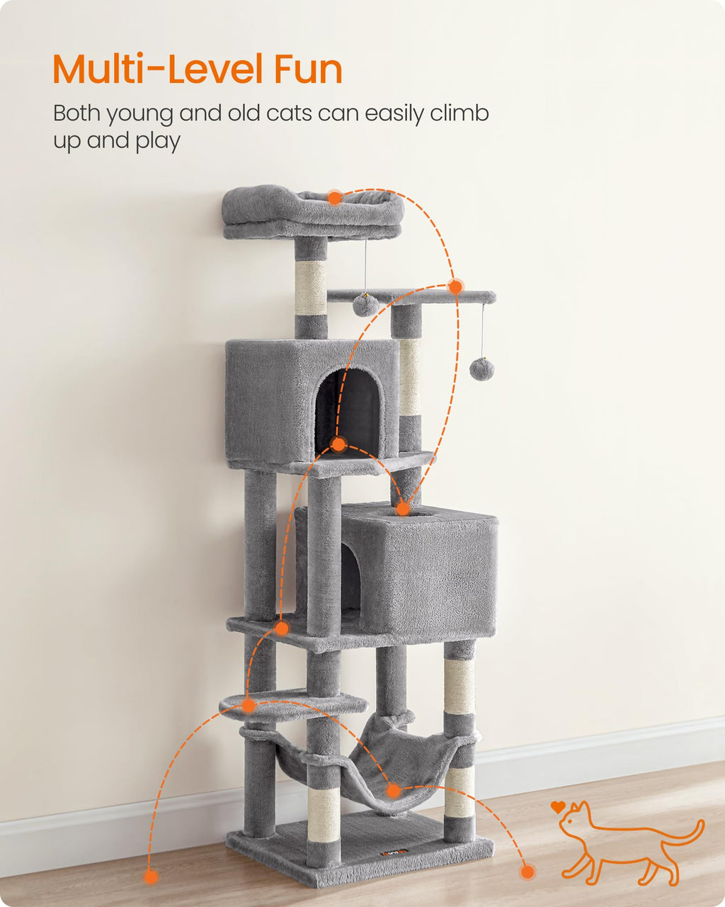 Light Gray Cat Tree N726558