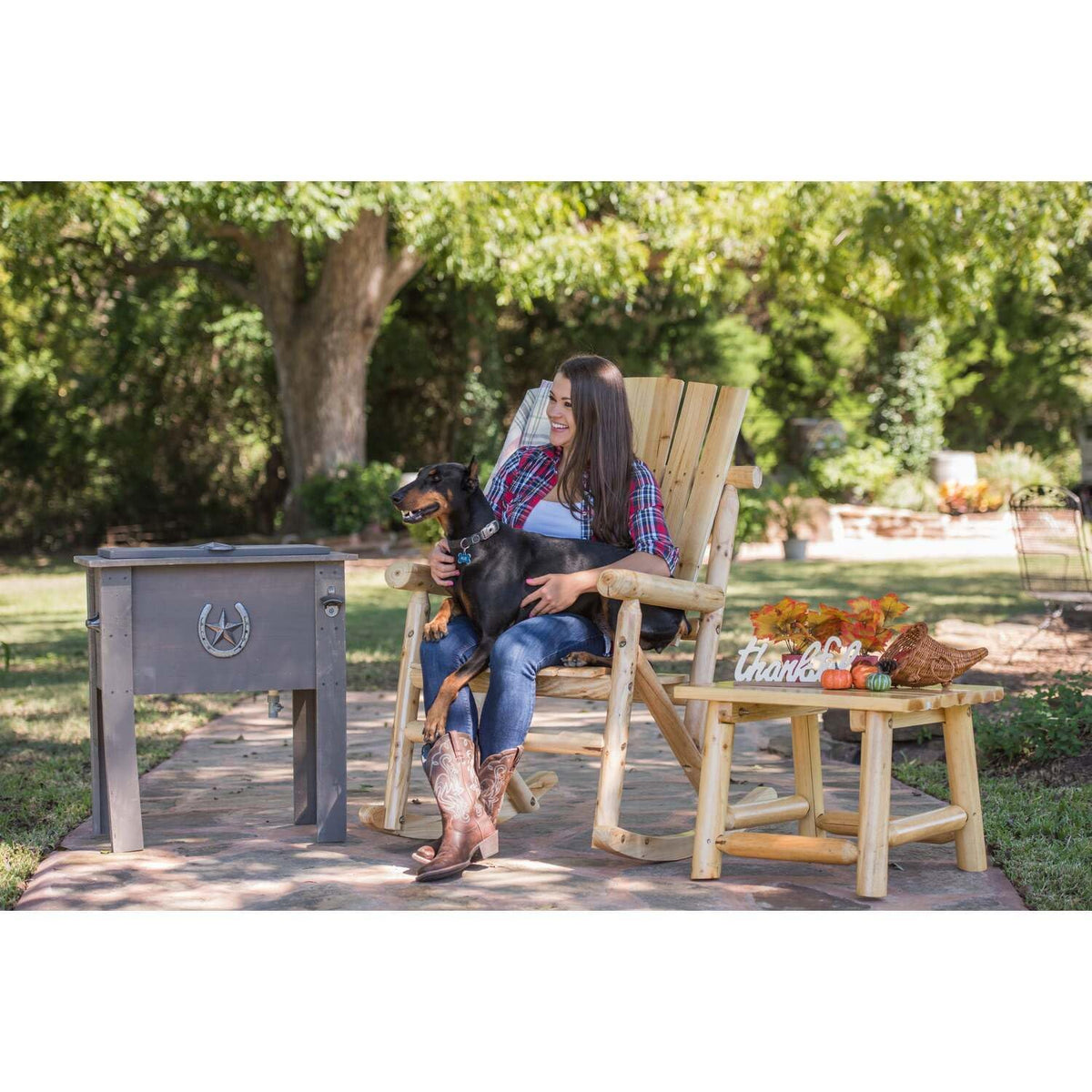 Rocking Chair Wood Rocker J428172