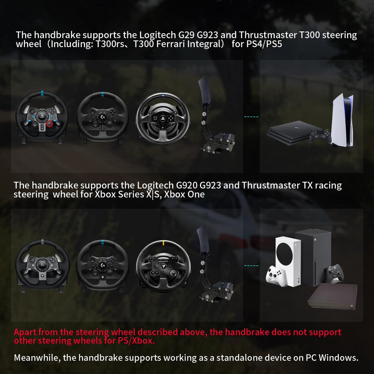 Sim Racing Handbrake with Table Clamp K39057
