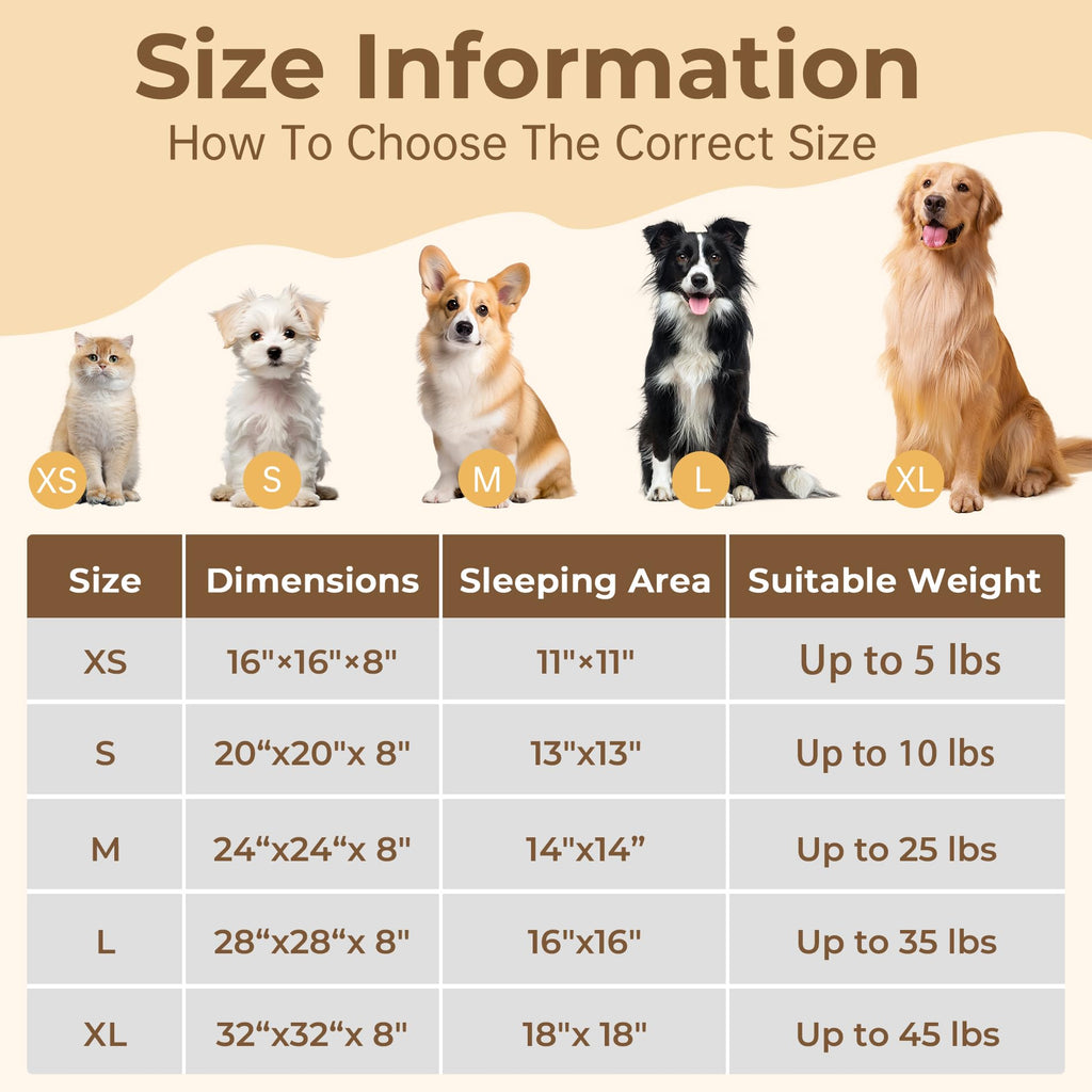 Round Fluffy Washable Anti-Anxiety Dog and Cat Bed Y56351