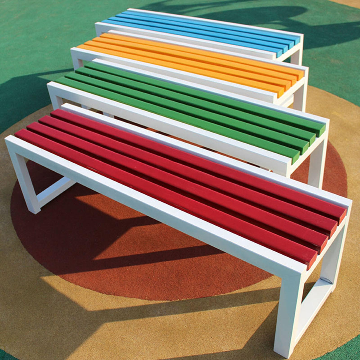 Weatherproof Metal Garden Bench 150 × 40 × 45 cm Q105