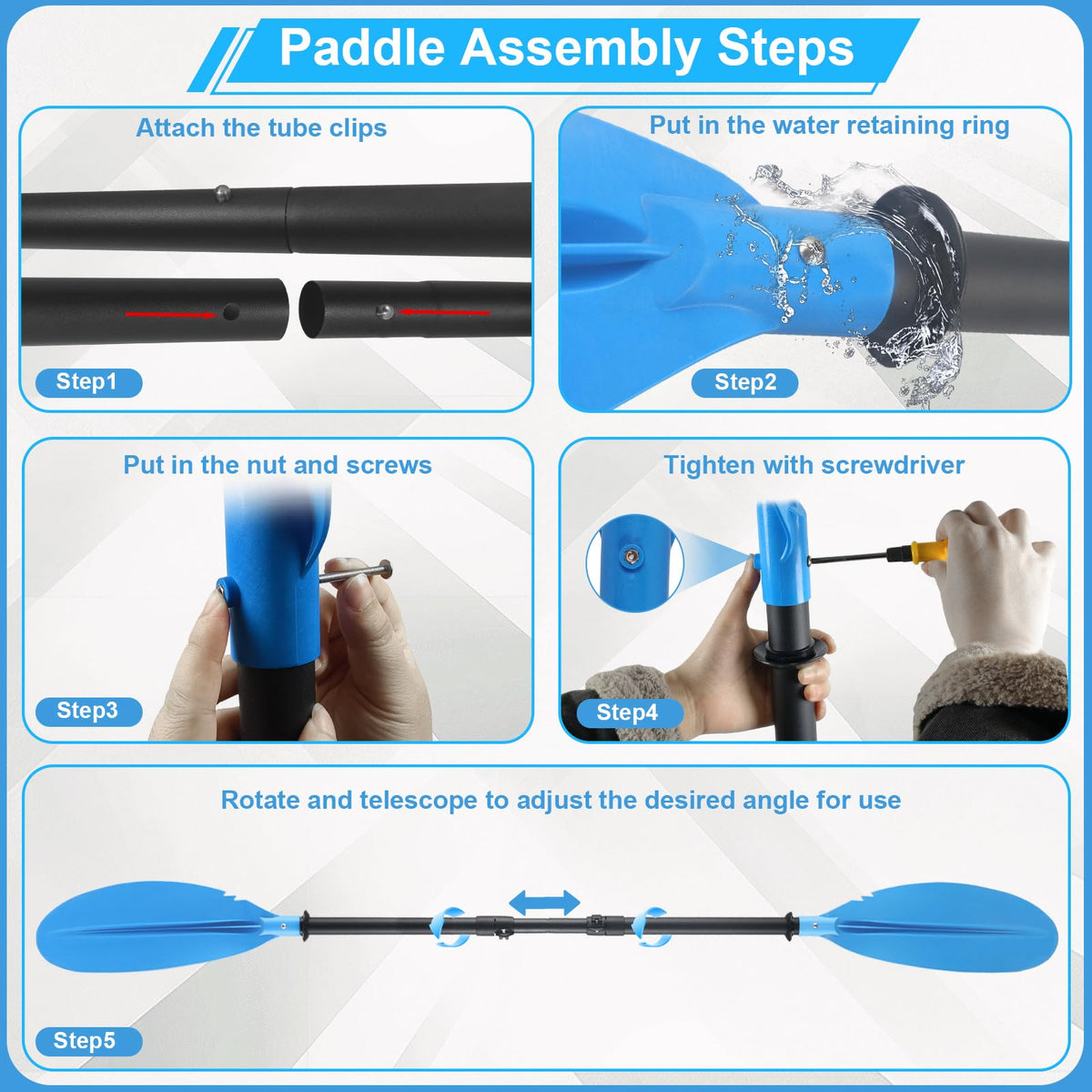 Telescopic Kayak Paddle I351