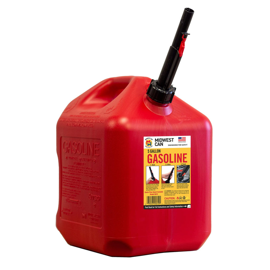 5 Gallon Gas Can Fuel Container with Spout 2 Pack Q613612