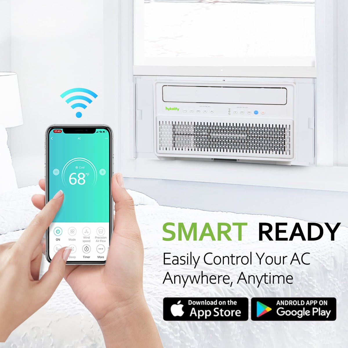 WiFi Enabled 10,000 BTU Smart Inverter Window Air Conditioner E53583