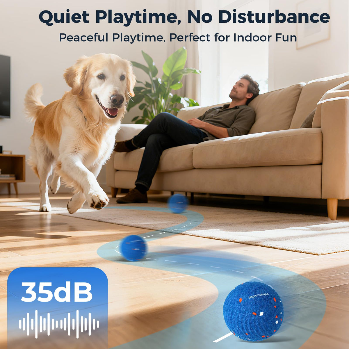 2-Pack Interactive Washable Dog Ball R122