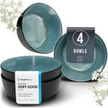 Stoneware Cereal Bowls Set of 4, 27 oz Ceramic Soup Bowl I907813