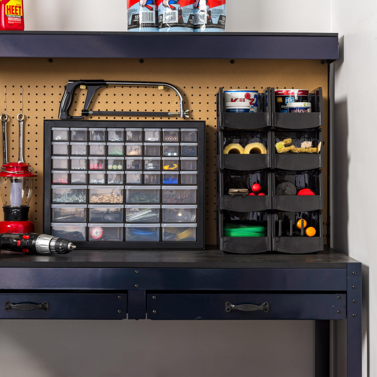 Black 44-Drawer Small Parts Storage Cabinet U380