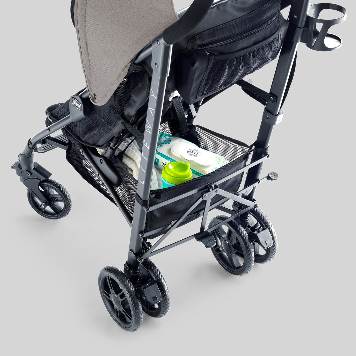 Compact Lightweight Stroller with Storage Basket O63079