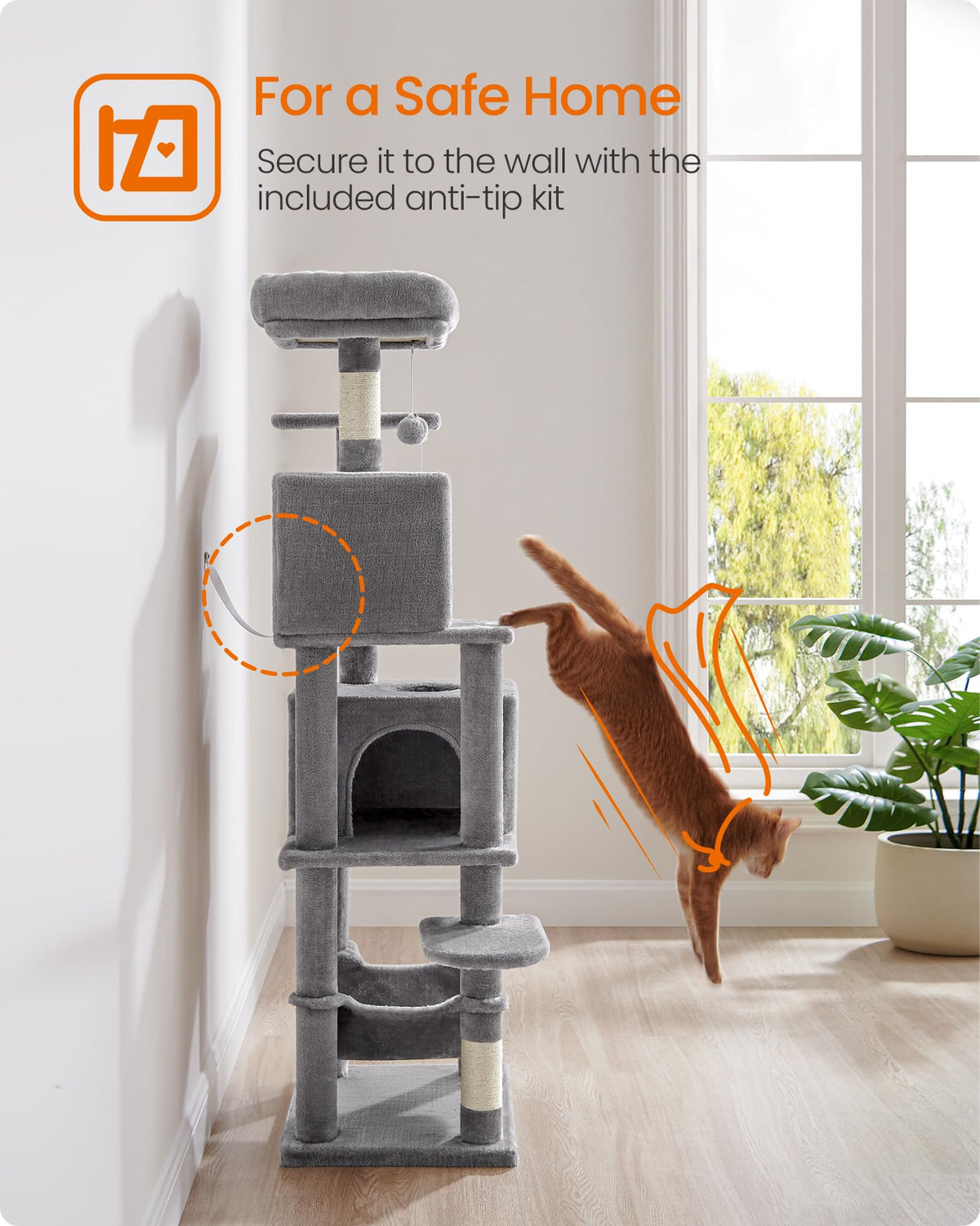 Light Gray Cat Tree N726558