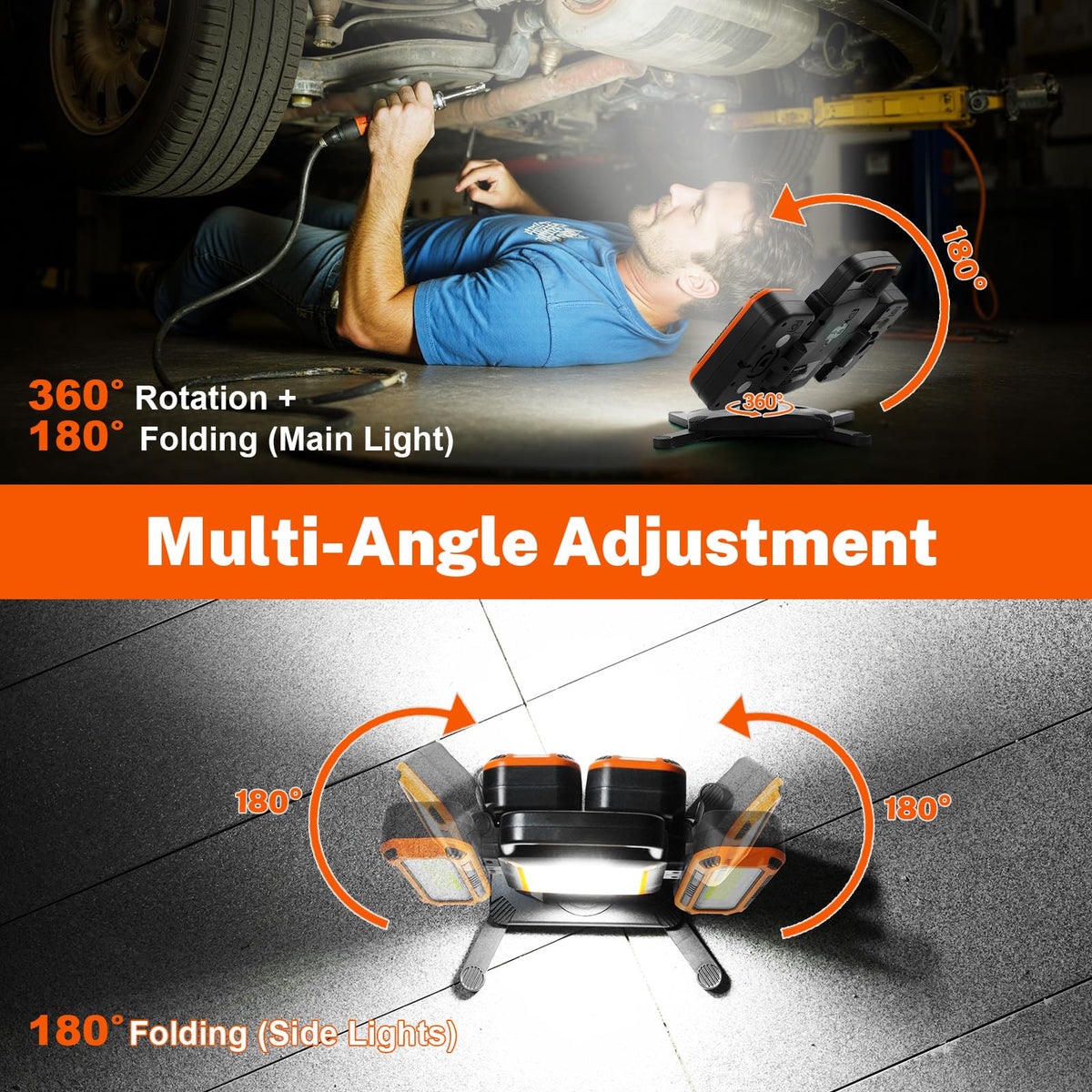 5000LM Rechargeable Magnetic Work Light V58820