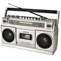 Portable Boombox with Cassette Player Recorder D73289