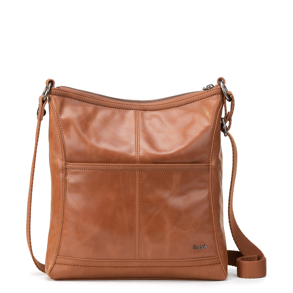 Leather Crossbody Purse with Zipper Closure K259
