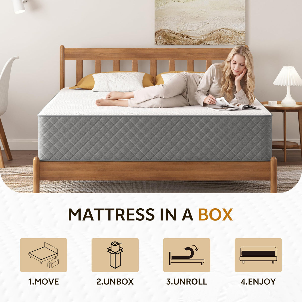 12 Inch Cooling-Gel Memory Foam Pocket Spring Hybrid Mattress F562514