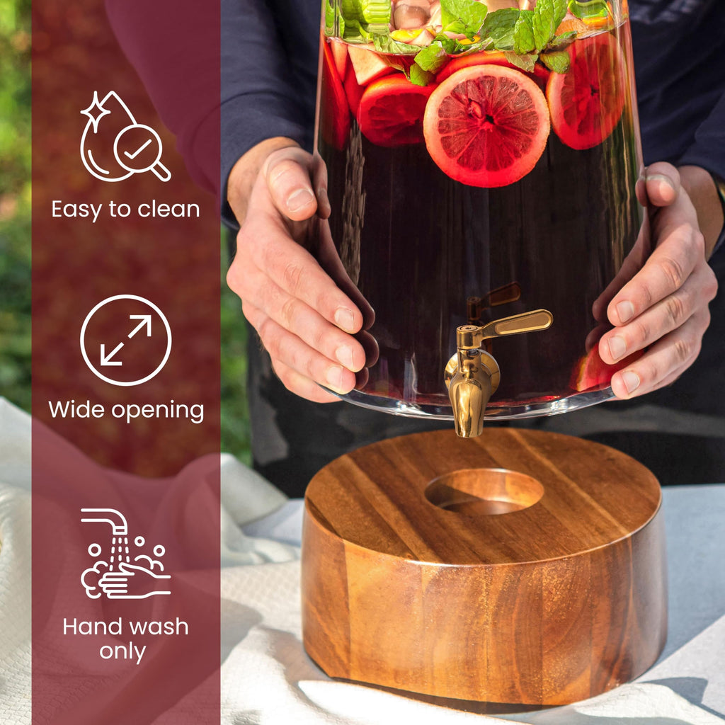 Glass Drink Dispenser with Spigot X78735