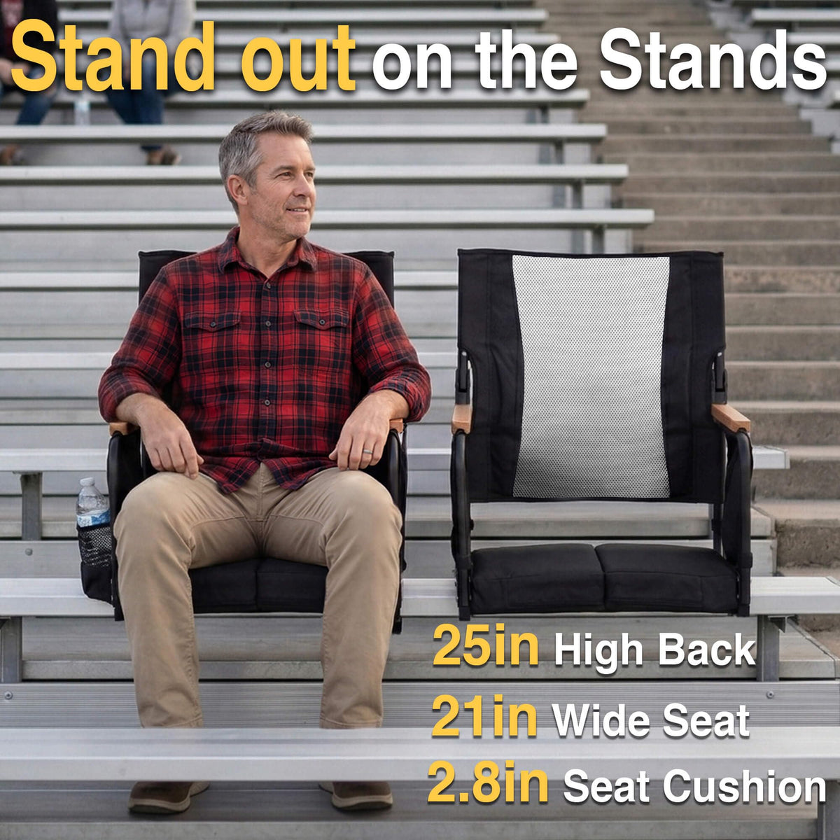 High Back Stadium Seats with Back Support F436