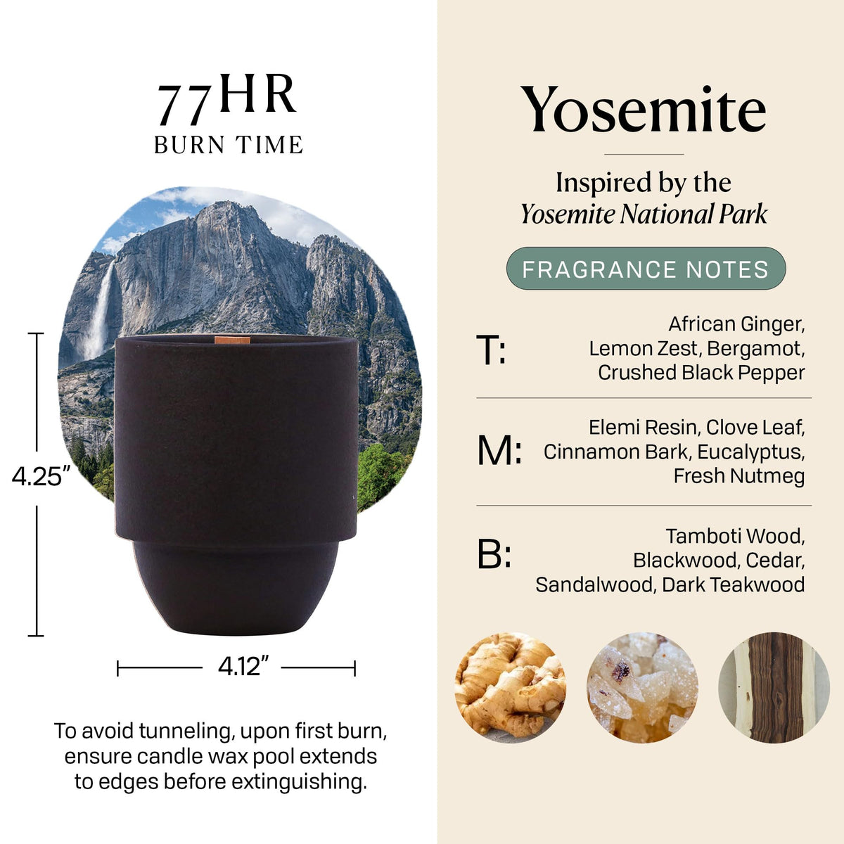 Scented Soy Candle in Reusable Ceramic Jar with Wood Wick, 11 oz V523