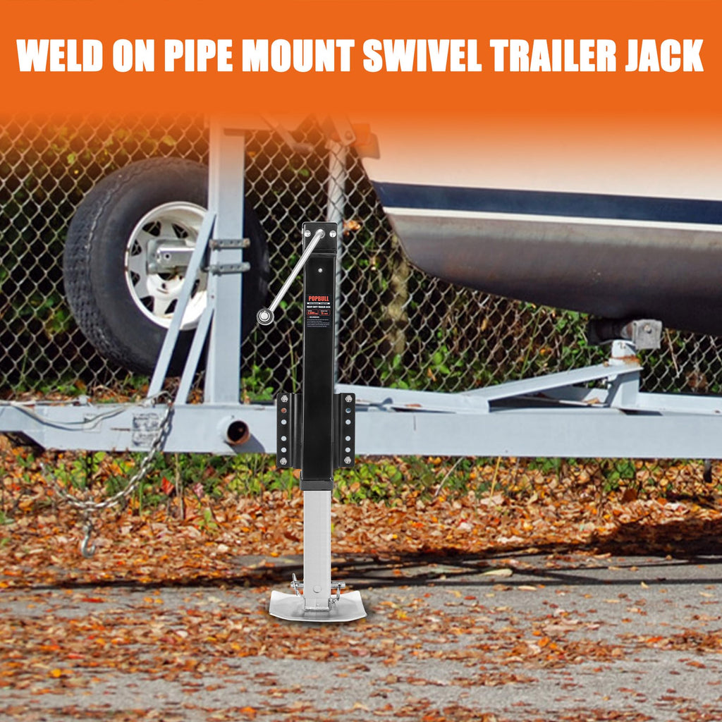 8000lbs Heavy Duty 30" Lift Swivel Bolt-on Trailer Jack with Drop Leg Q173